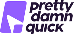 Pretty Damn Quick logo
